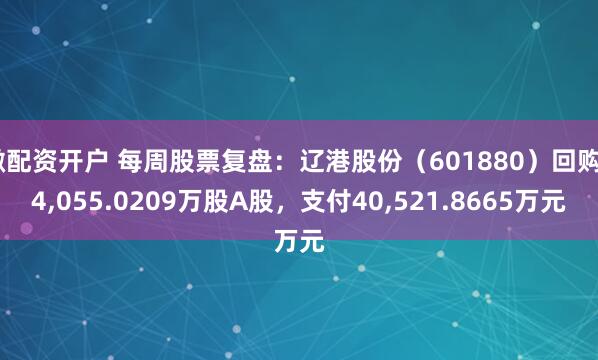微配资开户 每周股票复盘：辽港股份（601880）回购24,055.0209万股A股，支付40,521.8665万元