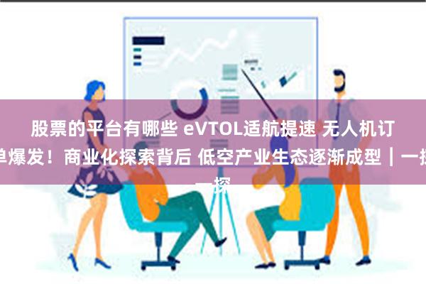 股票的平台有哪些 eVTOL适航提速 无人机订单爆发！商业化探索背后 低空产业生态逐渐成型︱一探